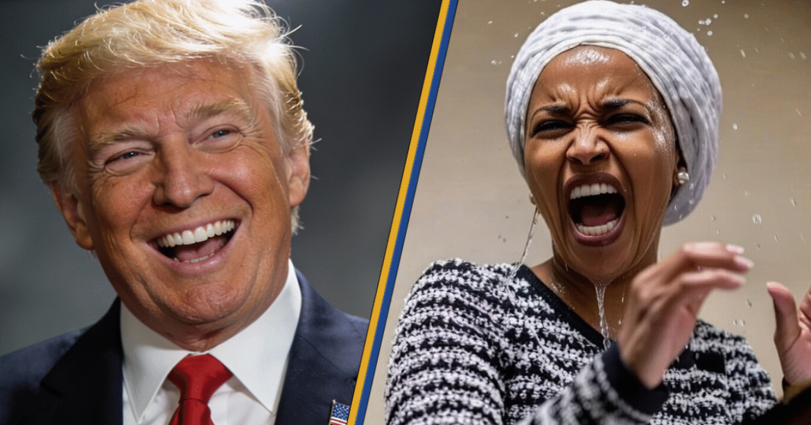 Ilhan Omar Blames President Trump For Being SQUIRTED ON | Drew Hernandez