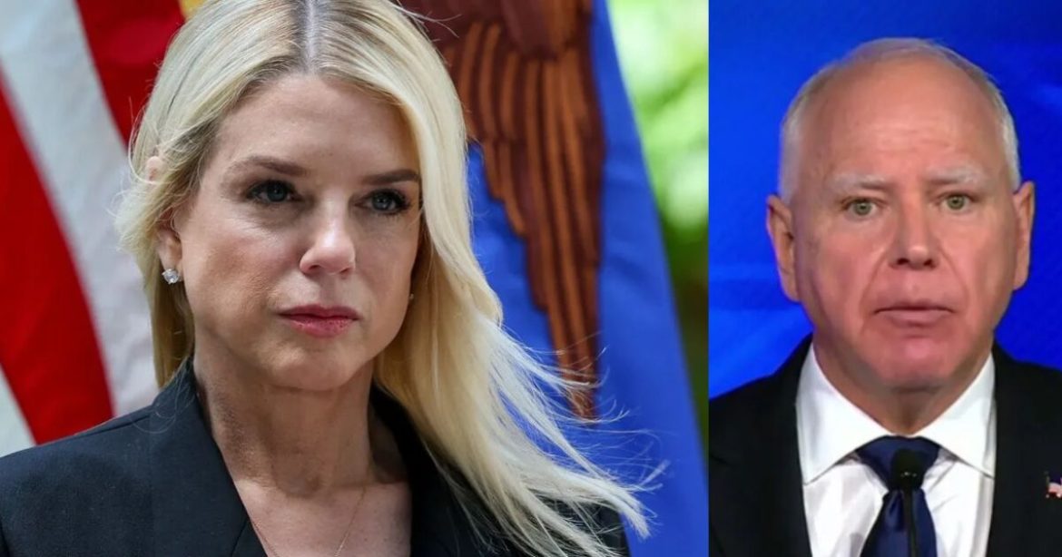 AG Pam Bondi Sends Strongly Worded Letter to Minnesota Gov. Tim Walz