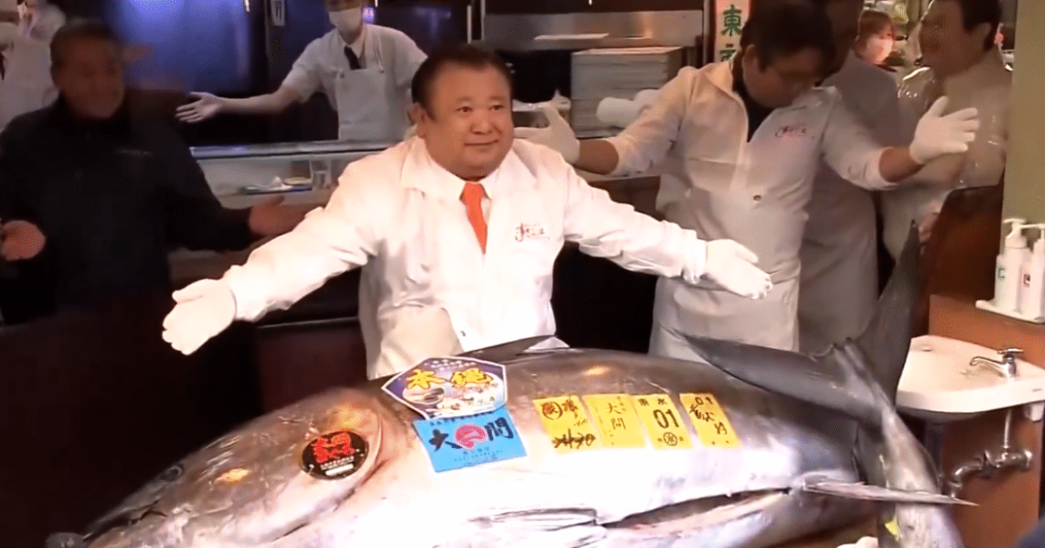 MILLIONAIRE CATCH: Bluefin Tuna Sells for Record Price in Japan’s New Year Auction – Sushi Chain Owner Pays Over $3 Million for ‘Good Looking’ Fish