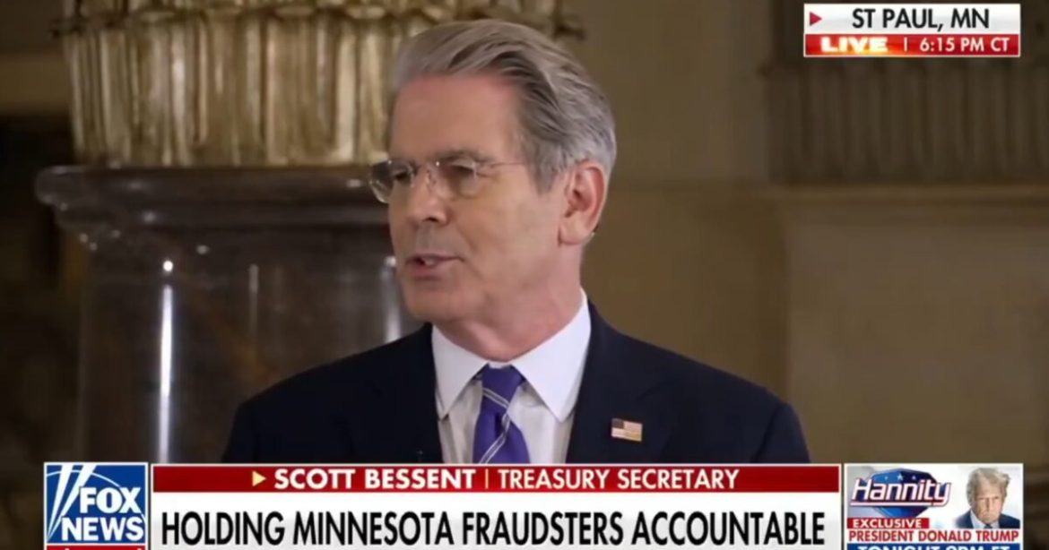 US Treasury and Secretary Bessent Are Moving into Minnesota – Will Investigate Top 4 Money Wiring Services for Participating in the Somali Fraud! (VIDEO)