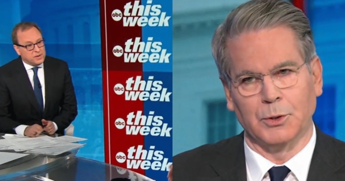 (VIDEO) Treasury Secretary Scott Bessent Slams Tim Walz for Inciting Violence to Cover Up the Fraud in MN, SMOKES ABC Host’s Defense of Gun-Wielding Leftist – “I’ve been to a Protest. Guess What, I Didn’t Bring a Gun.”