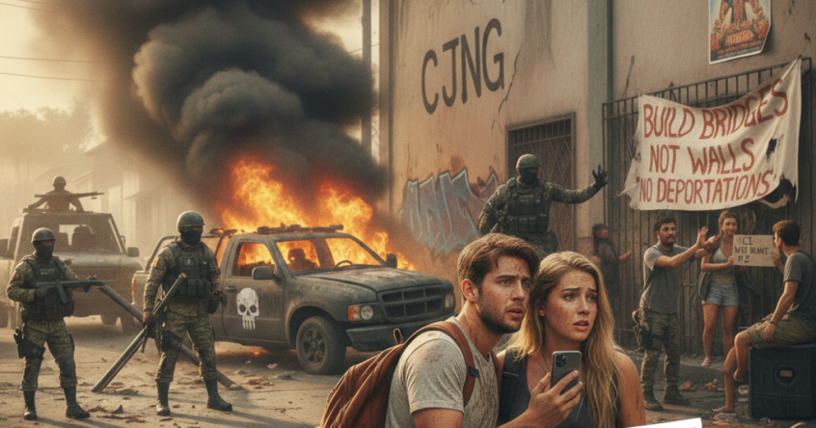 Liberals Demand Trump Rescue Them from Mexico as Violence Escalates