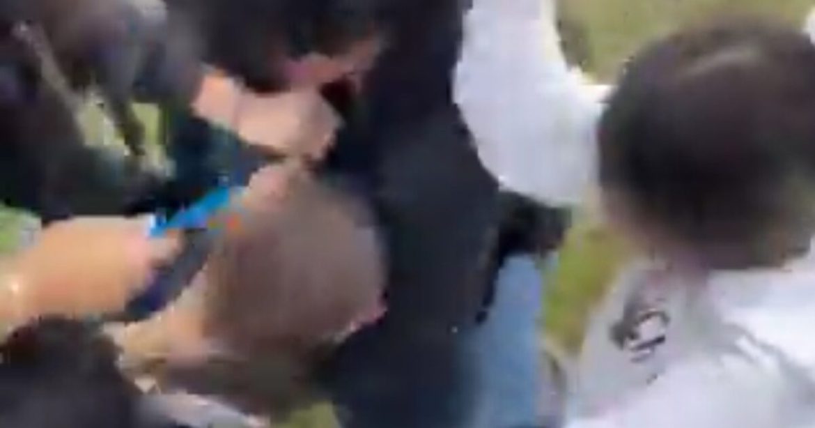 Shock Video: Texas High School Students Savagely Beat Teacher at Anti-ICE Class Walkout Protest