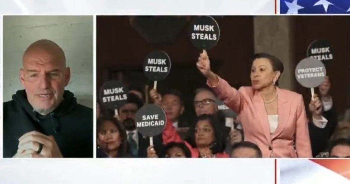 (VIDEO) Senator John Fetterman Pleads with Democrats: “Have Some Dignity” and Don’t do “Weird Protests” at Trump’s State of the Union Address