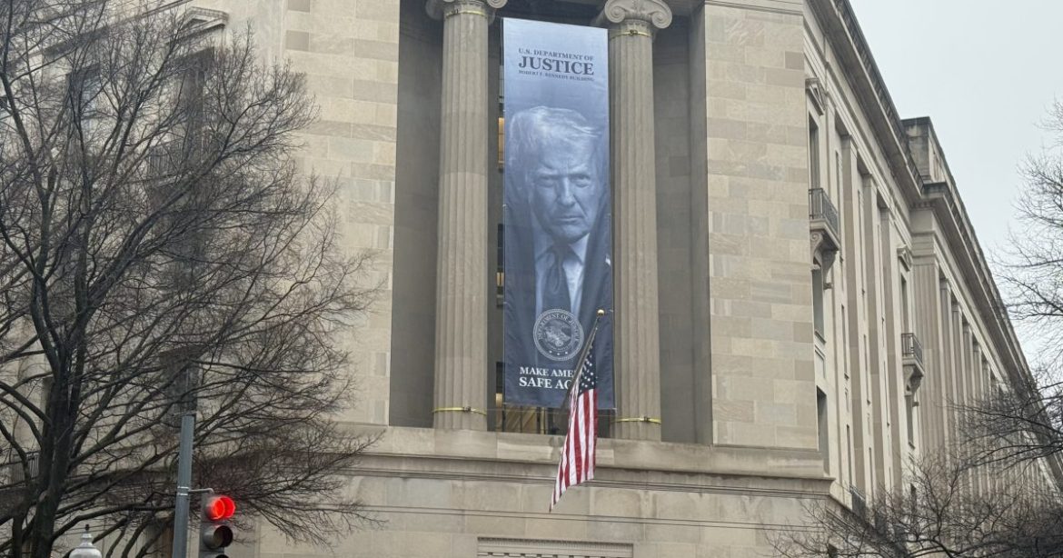 EPIC! Trump Hangs Portrait on Department of Justice Headquarters: “MAKE AMERICA SAFE AGAIN” (VIDEO)