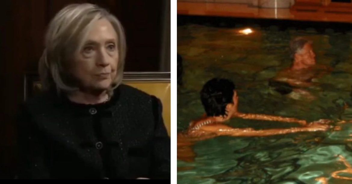 Hillary Clinton Laughs After She’s Asked About Salacious Photo of Bill Clinton in a Hot Tub with Alleged Epstein Sex-Trafficking Victim (VIDEO)