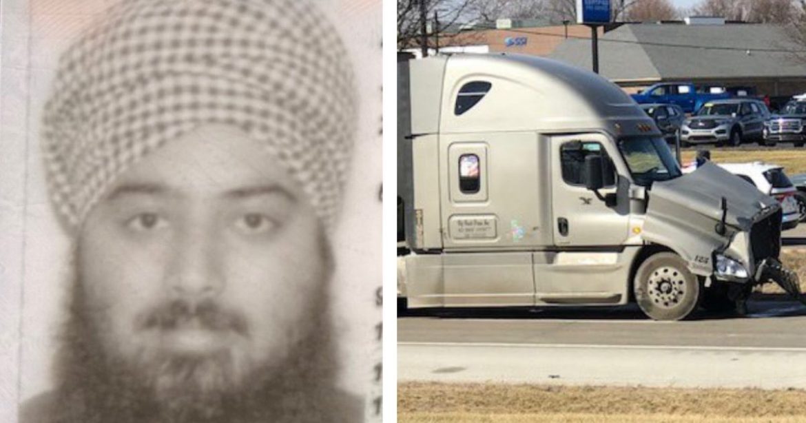 Semi-Truck Driver Who Ran a Red Light and Killed Elderly Indiana Man Identified as Illegal Alien From India: Singh Sukhdeep