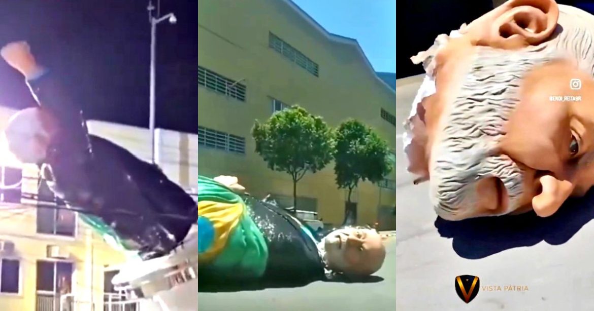 PRIDE AND FALL: Brazil’s Lula Investigated by Electoral Court After Blatantly Illegal Tribute in Rio’s Carnival – His Statue Collapses, Is Dragged and Goes Viral (VIDEOS)