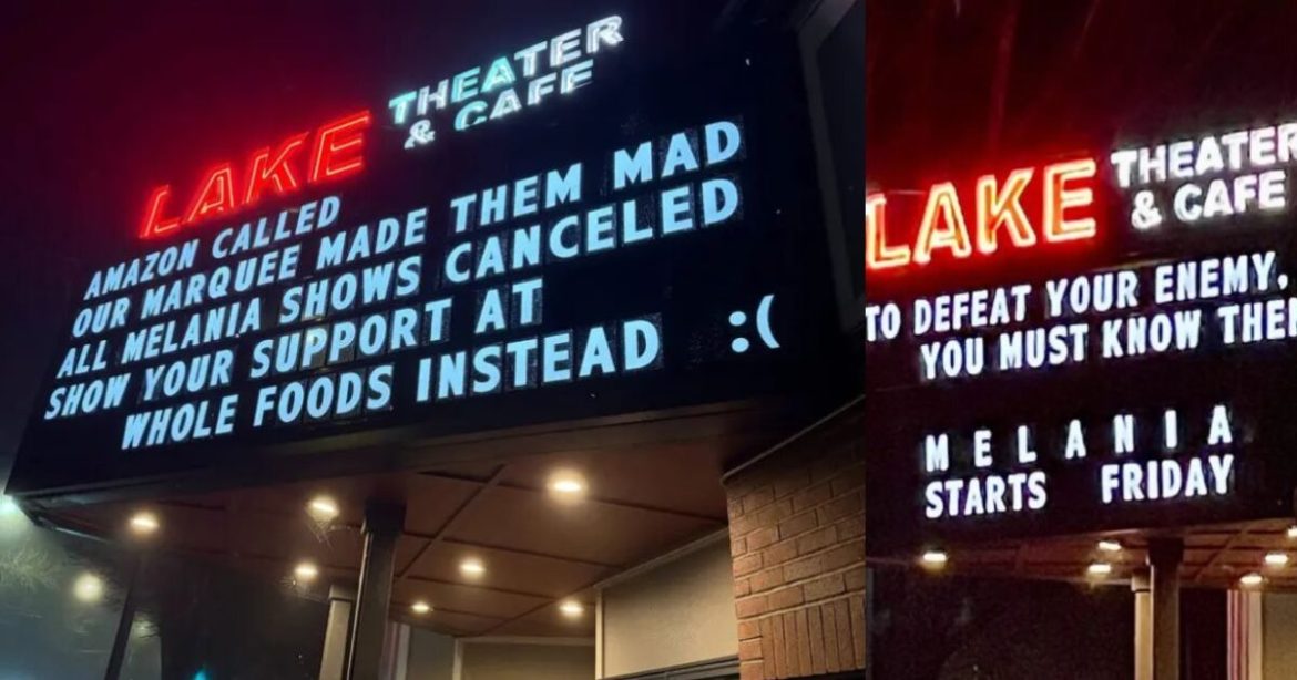 Amazon Pulls Melania Trump Documentary from Oregon Theater After Leftists Attack the Film in Their Marquee