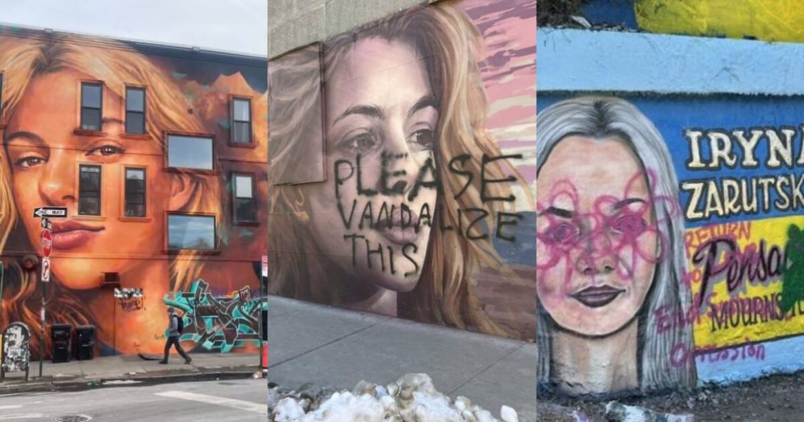 Murals of Iryna Zarutska Vandalized in New York and Florida