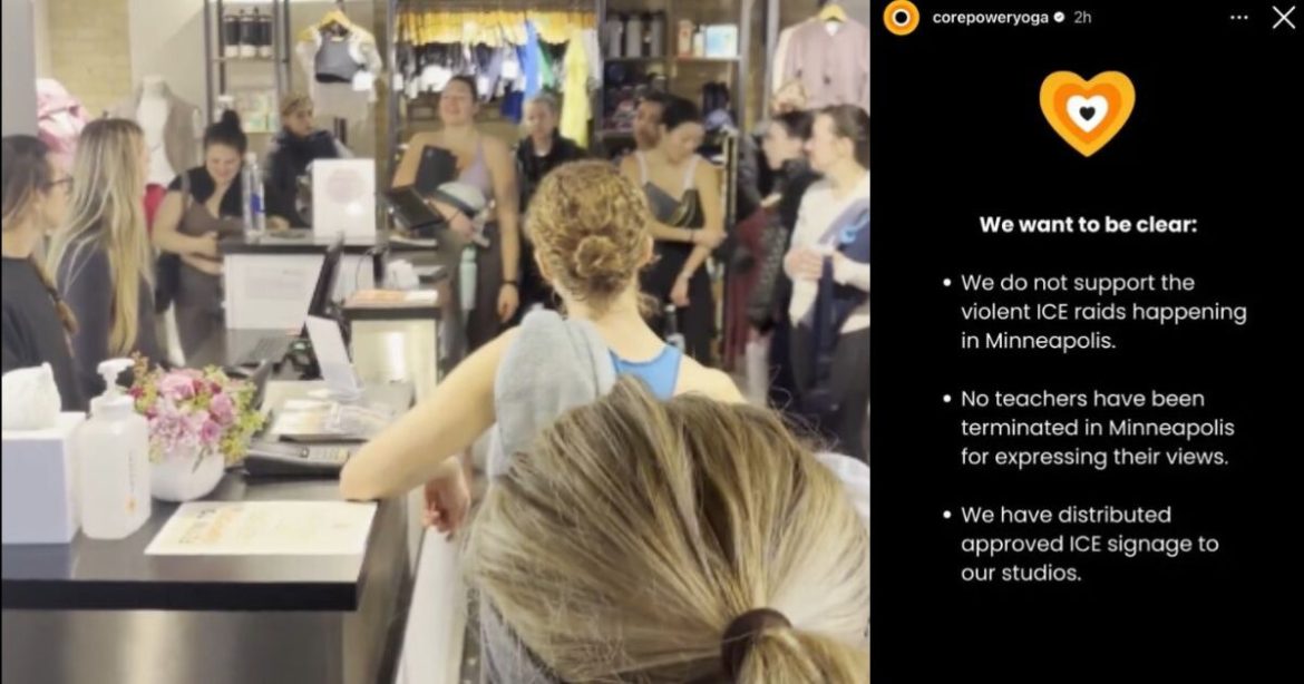 WATCH: Woke Mob of Women in Spandex Berates Minneapolis Yoga Staff Over ICE Raids, CorePower Caves and Issues Anti-ICE Statement