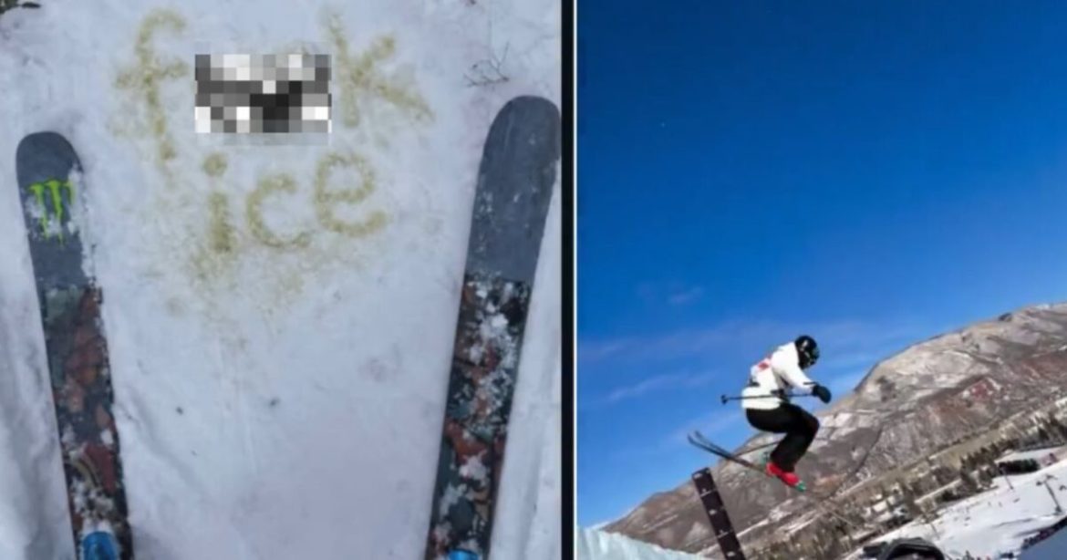 British Olympic Skier URINATES ‘F-ck ICE’ into the Snow Ahead of Winter Games in Italy
