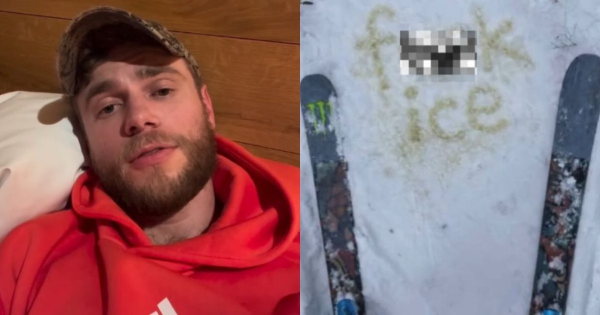 NEW VIDEO: British-American Olympic Skier Gus Kenworthy Plays Victim After Urinating Vulgar Anti-ICE Message in Snow Ahead of Winter Games