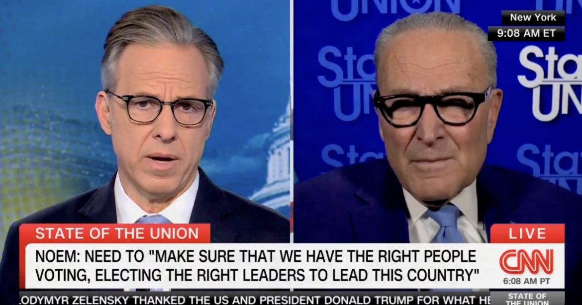 CNN Calls Out Schumer on Live TV — 83% of Americans (Including MOST Democrats) Back Voter ID, Schumer Screams “JIM CROW 2.0”