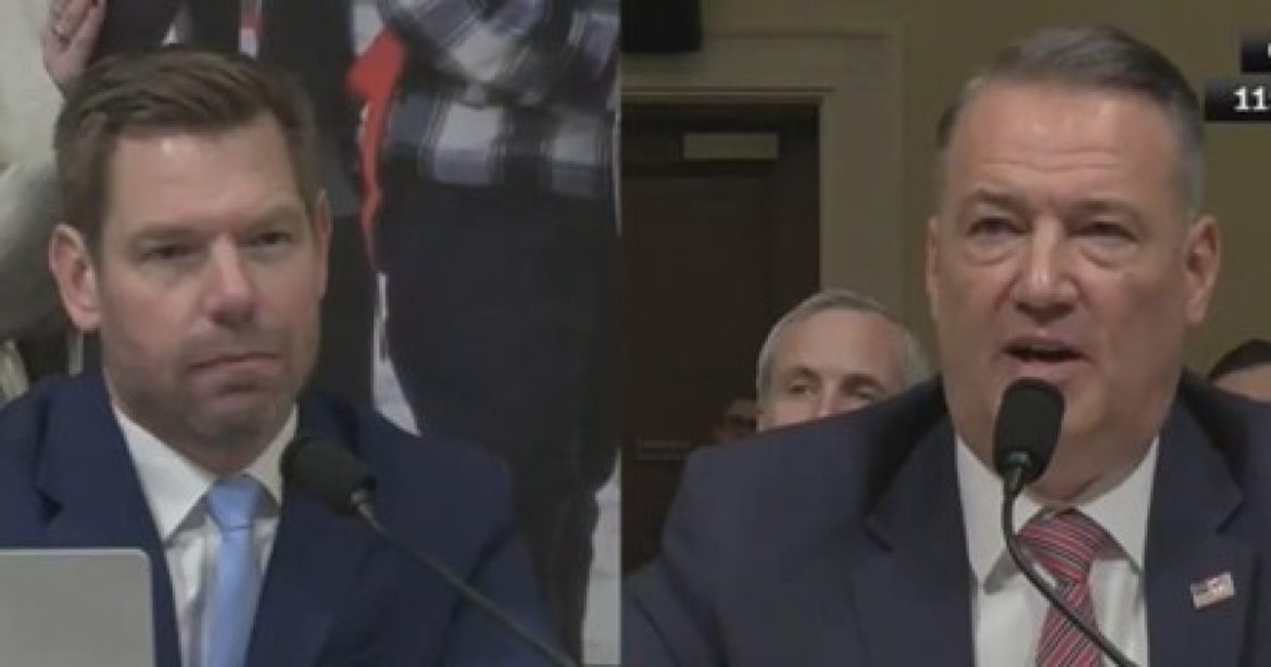 WATCH: Eric Swalwell’s Effort to Get ICE Director Todd Lyons to Resign During Hearing Backfires Spectacularly When Lyons Catches the Leftist Spreading a Vile Hoax