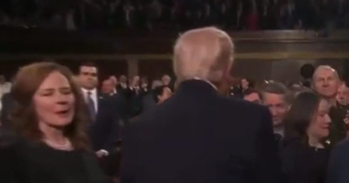 Well Deserved: President Trump Gives Justice Amy Coney Barrett the Cold Shoulder at SOTU (VIDEO)