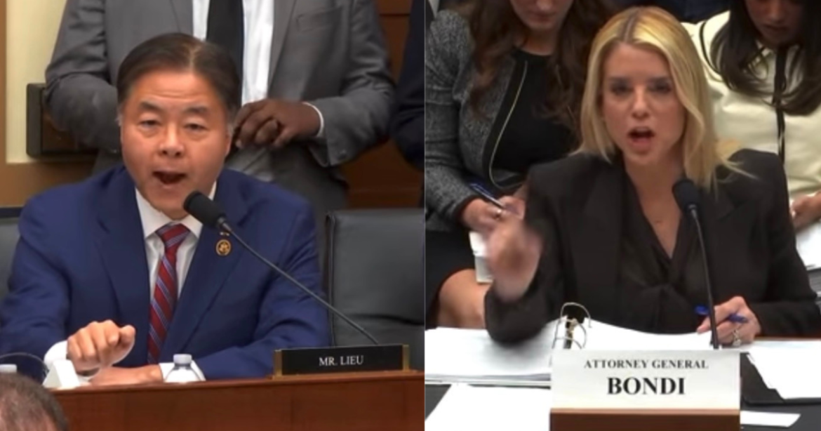 WATCH: Democrat Rep Ted Lieu Demands Pam Bondi Resign After Grilling Her on Epstein Files Release, Admits Biden AG Merrick Garland “Dropped the Ball” and Torches Her for Dropping Investigation into Prince Andrew