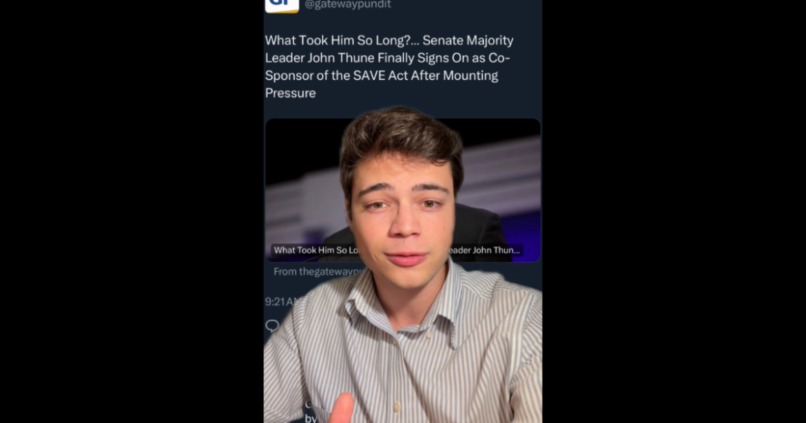 Victor Reacts: The Senate MUST Pass the SAVE Act! (video)