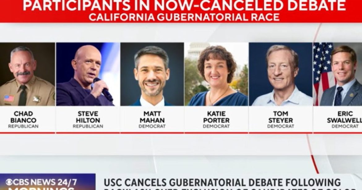 California Gubernatorial Debate Canceled Because Only White Candidates Qualified for the Event (VIDEO)