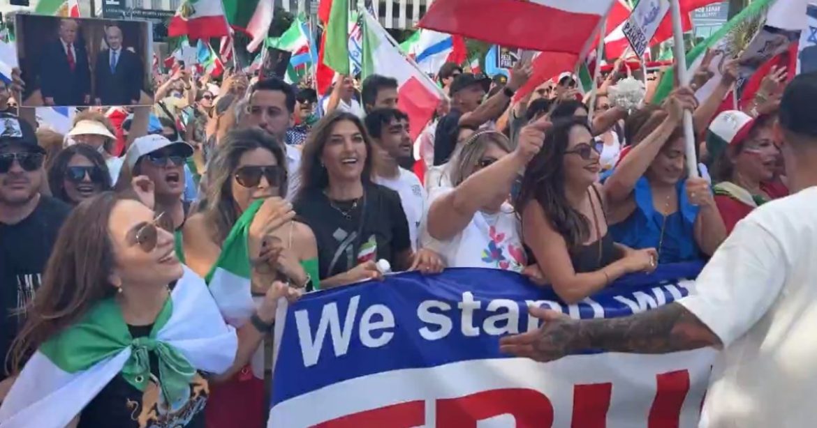 Massive Pro-USA Demonstration in Los Angeles After US Topples Iran’s Supreme Leader; Iranian Women Dance to Trump’s Signature YMCA (VIDEO)