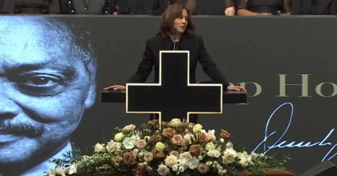 Kamala Harris Busts Out Fake Accent, Delivers Politically Divisive Message at Jesse Jackson’s Funeral (VIDEO)