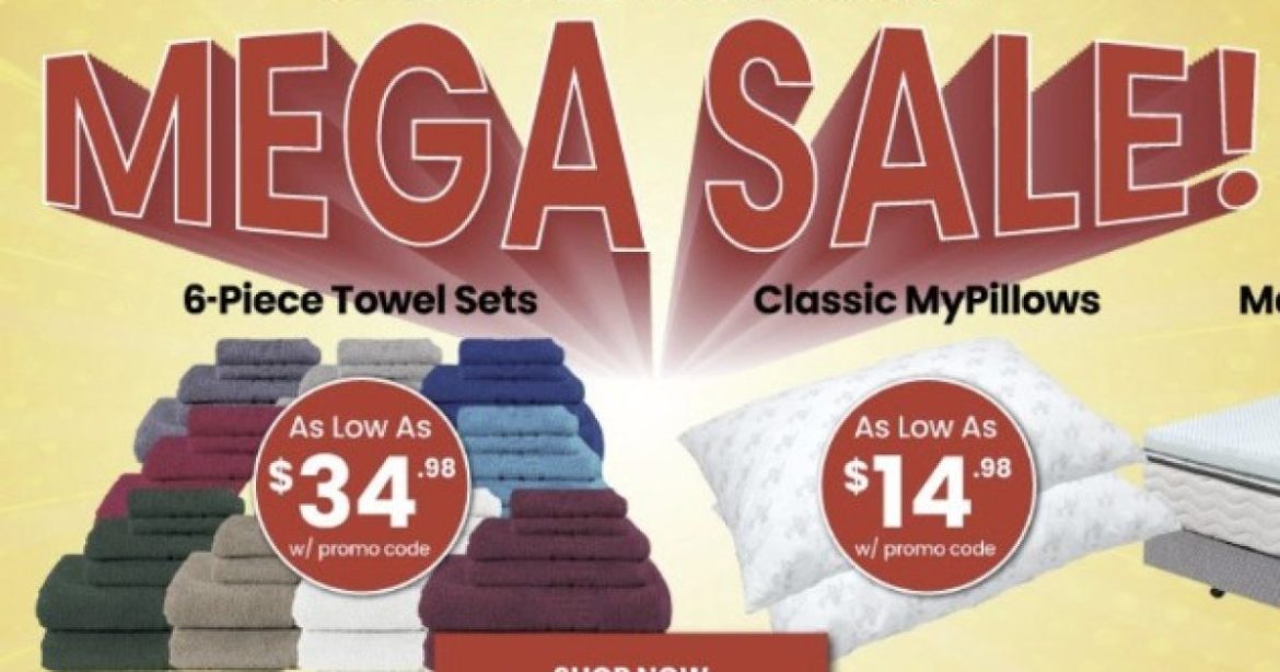 Ending Soon: Premium Pillows, Sheets, Towels and More at MyPillow’s MEGA SALE (Up to 80% Off!)
