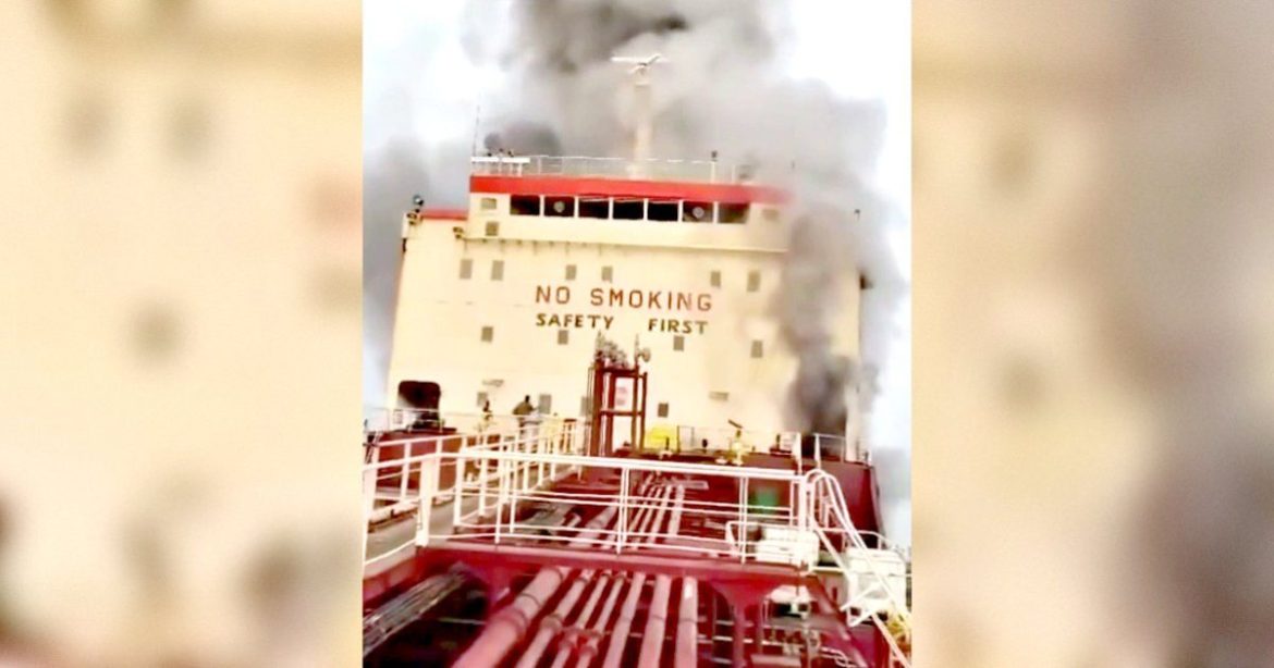 WATCH: Iranian Drone Attacks Oil Tanker Off the Coast of Oman, Killing One Crew Member