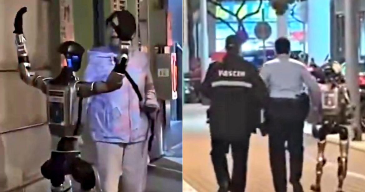 WATCH: First ‘Robot Arrest’ Takes Place in China After Droid Harasses Elderly Woman in the Streets