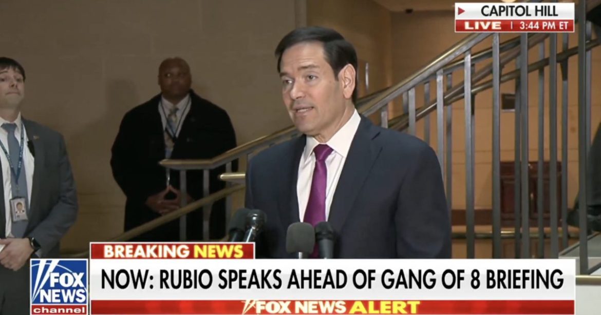 RUBIO SETS THE RECORD STRAIGHT: Secretary Marco Rubio Briefs Congress on Iran Strikes — Defends Trump’s ‘Operation Epic Fury’
