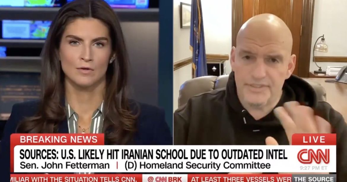 WATCH: Sen. John Fetterman Blasts Left-Wing Media for Iran War Spin — Calls Out CNN’s Kaitlan Collins on Her Face: ‘You Don’t Have to Cut Me Off Here’