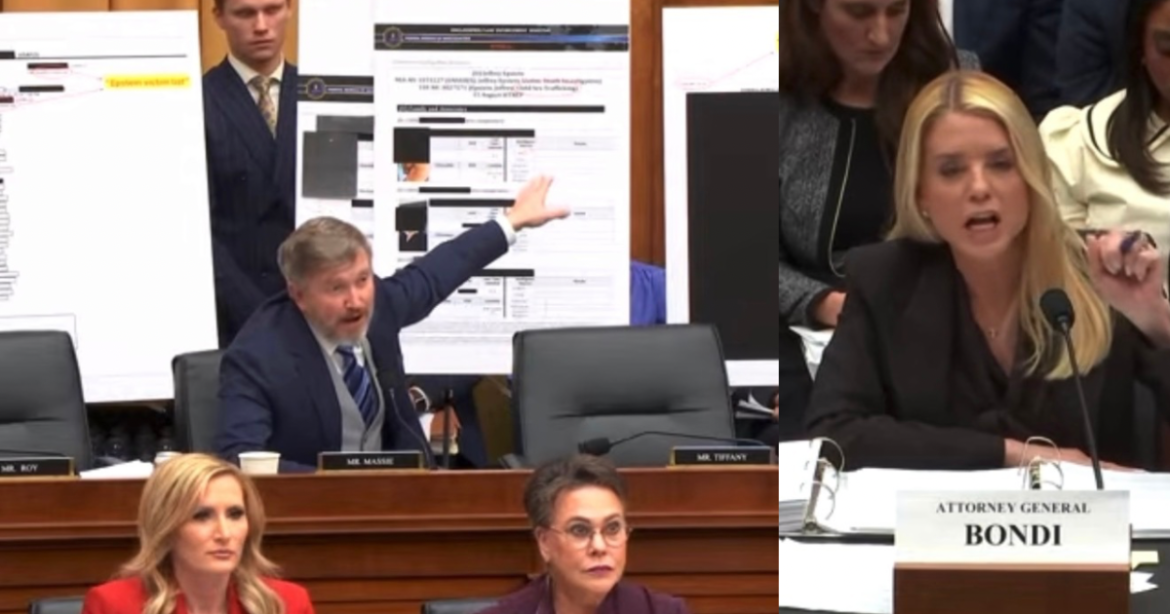 JUST IN: House Oversight Committee Chair James Comer Subpoenas Attorney General Pam Bondi to Testify on Compliance with the Epstein Files Transparency Act and Handling of Epstein Investigation